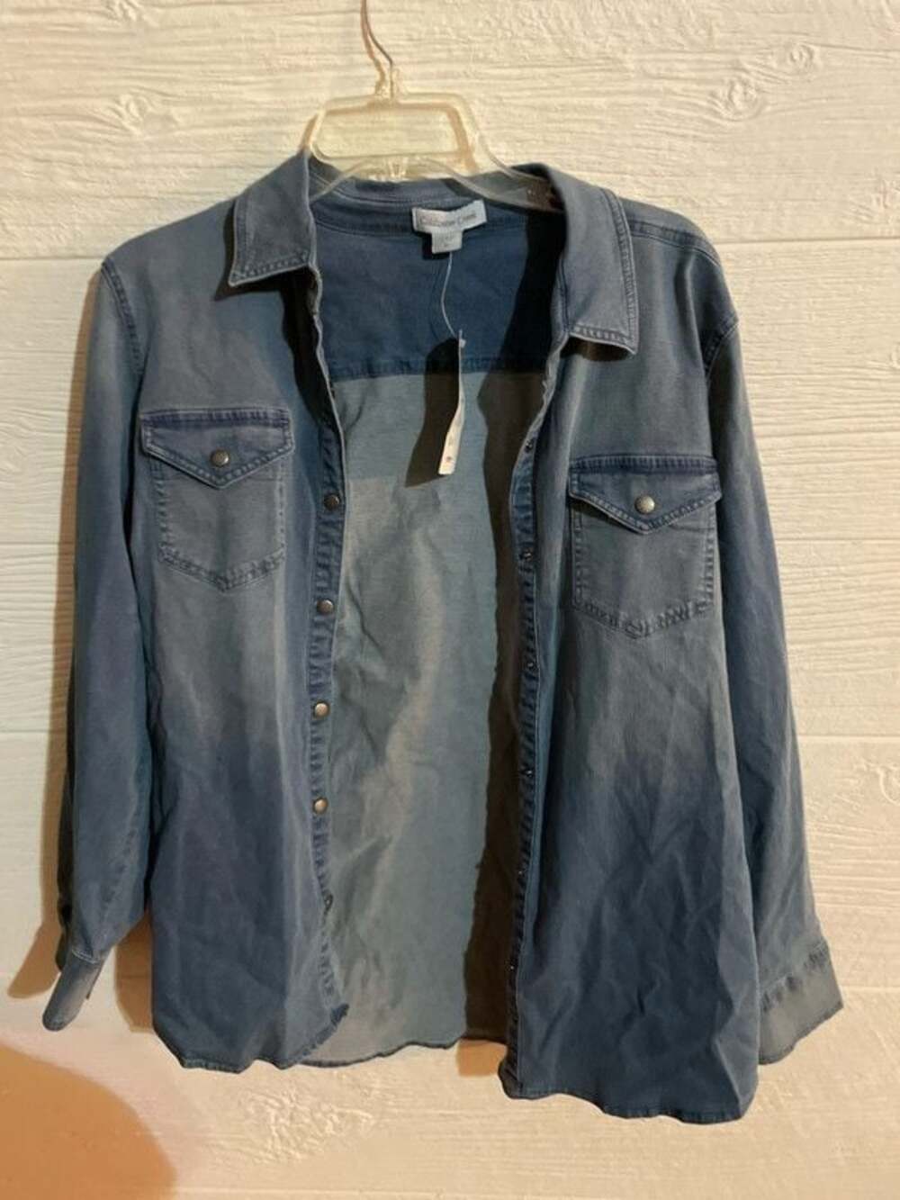 Blue Jean shirt with Elvis on the back